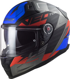 Шлем LS2 Vector II Absolute, черный/красный/синий