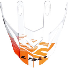 Пик LS2 MX436 Pioneer для шлема, бело-оранжевый