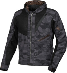 Куртка Macna Farrow мотоциклетная текстильная, черный/серый