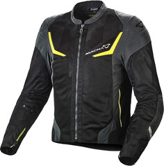 Куртка Macna Orcan NightEye мотоциклетная текстильная, черный/серый/желтый