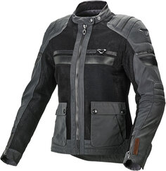 Куртка Macna Fluent NightEye мотоциклетная текстильная, черный/серый