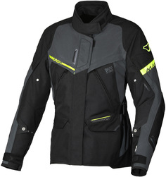 Куртка Macna Mundial NightEye мотоциклетная текстильная, черный/серый/зеленый