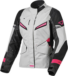 Куртка Macna Sonar мотоциклетная текстильная, серый/розовый