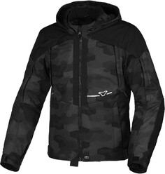 Куртка Macna Territor водонепроницаемая мотоциклетная текстильная, черный/серый