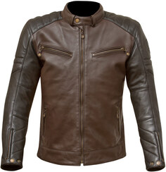 Куртка Merlin Chase мотоциклетная кожаная, темно-коричневый/светло-коричневый