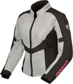 Куртка Modeka Emma Air мотоциклетная текстильная, светло-серый/черный
