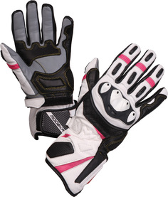 Перчатки Modeka Cay мотоциклетные, белый/черный/розовый