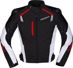 Куртка Modeka Lineos мотоциклетная текстильная, черный/красный/белый