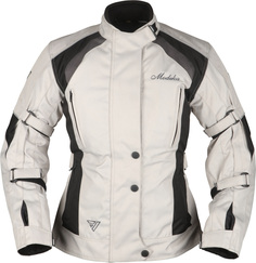 Куртка Modeka Janika мотоциклетная текстильная, светло-серый/черный