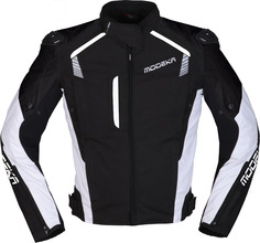 Куртка Modeka Lineos мотоциклетная текстильная, белый/черный