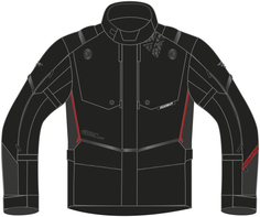 Куртка Modeka Trohn мотоциклетная текстильная, черный/темно-серый