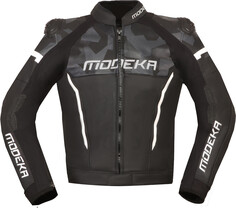 Modeka Valyant Мотоцикл Кожаная куртка, черный/белый
