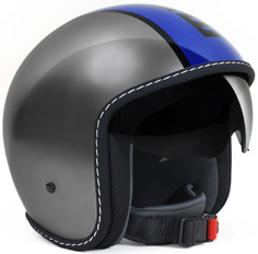 Шлем MOMO Blade Glossy реактивный, серый/черный/синий
