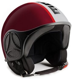 Шлем MOMO Minimomo реактивный, красный/черный/серый