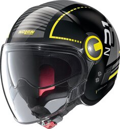 Шлем Nolan N21 Visor Runabout реактивный, черный/желтый