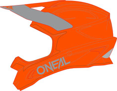 Шлем Oneal 1Series Solid для мотокросса, желто-красный O'neal