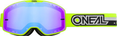 Очки зеркальные Oneal B-20 Proxy для мотокросса, желтый/черный O'neal