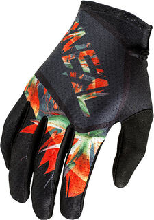 Перчатки Oneal Matrix Mahalo V.22 для мотокросса, черный/красный/зеленый O'neal