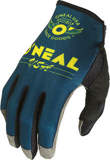 Перчатки Oneal Mayhem Bullet V.22 для мотокросса, синий/желтый O'neal