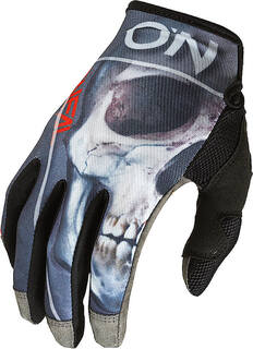 Перчатки Oneal Mayhem Bones V.22 для мотокросса, черный/серый/белый O'neal