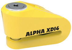 Блокировка диска (14 мм штырь) Oxford Alpha XD14 Stainless, желтый