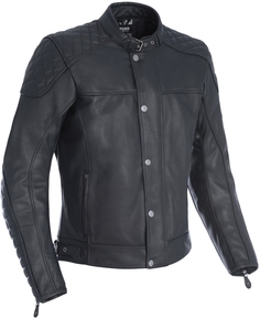 Куртка кожаная мотоциклетная Oxford Hampton, черный