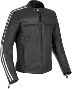 Куртка кожаная мотоциклетная Oxford Bladon, черный