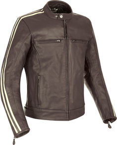Куртка кожаная мотоциклетная Oxford Bladon, коричневый