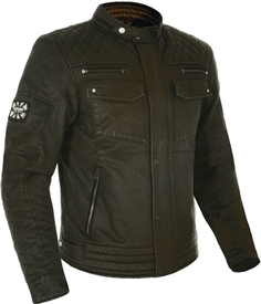Куртка мотоциклетная текстильная Oxford Hardy Wax, темно-зеленый
