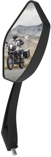 Зеркало заднего вида на мотоцикл Oxford Trapezium, черный