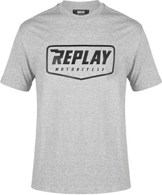 Футболка Replay Logo, серый