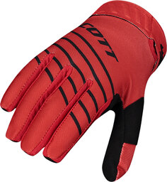 Перчатки Scott 450 Angled с логотипом, красный/черный