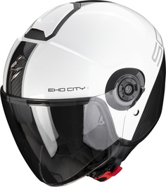 Шлем Scorpion Exo-City II Carbo с логотипом, белый/черный