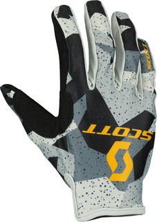Детские перчатки Scott 350 Fury Evo 2023 с логотипом, черный/серый/белый