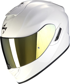 Шлем Scorpion EXO-1400 Evo Air Solid со съемной подкладкой, белый