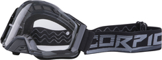 Мотоциклетные очки Scorpion с логотипом, черный/серый