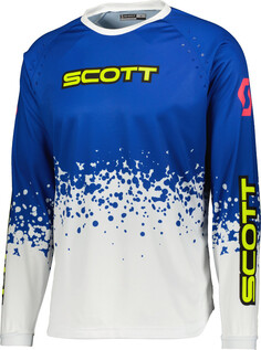 Кофта Scott 350 Race Evo 2023 с круглым вырезом, синий/белый/желтый