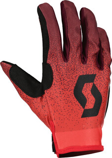 Перчатки Scott 350 Dirt Evo с логотипом, красный/черный
