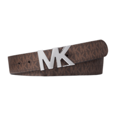 Ремень Michael Kors Reversible Logo Buckle, коричневый/черный
