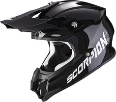Шлем Scorpion VX-16 Evo Air Solid с логотипом, черный