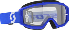 Мотоциклетные очки Scott Primal Clear с логотипом, синий/белый