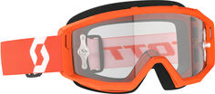 Мотоциклетные очки Scott Primal Clear с логотипом, оранжевый/белый