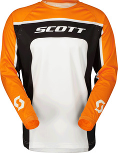 Кофта Scott 350 Track Evo 2023 с круглым вырезом, черный/оранжевый