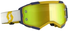 Мотоциклетные очки Scott Fury Chrome с логотипом, желтый/синий