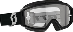 Мотоциклетные очки Scott Primal Clear с логотипом, черный/белый