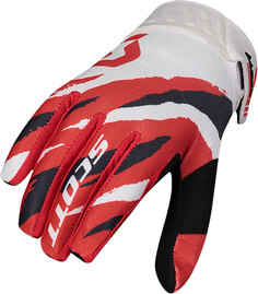 Перчатки Scott 450 Prospect с логотипом, красный/черный/белый