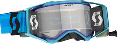 Мотоциклетные очки Scott Prospect WFS Duo с логотипом, синий/черный