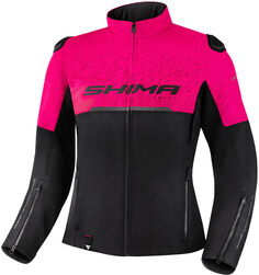 Женская мотоциклетная куртка SHIMA Drift с логотипом, черный/розовый