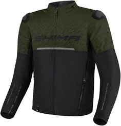 Мотоциклетная куртка SHIMA Drift с коротким воротником, черный/зеленый