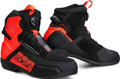 Мотоциклетные ботинки SHIMA Edge Vented с резиновой подошвой, черный/красный